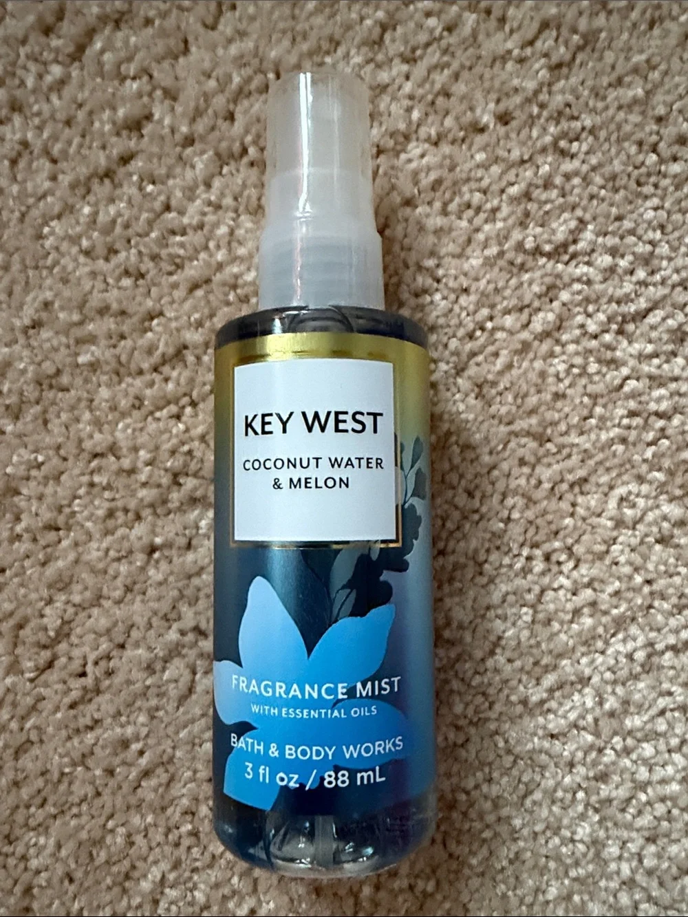 Rare Limited Edition Blue Key West Coconut Water & Melon Fragrance Mist BBW